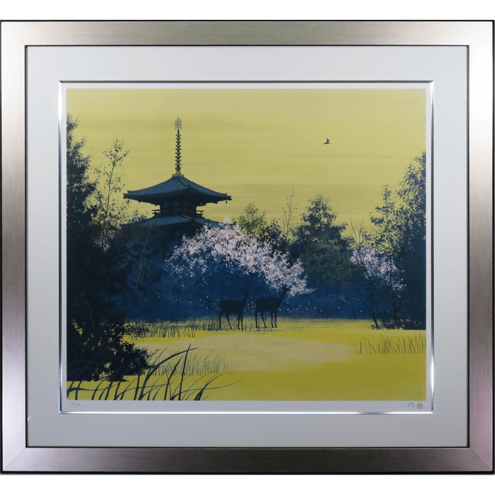 初春大和　リトグラフ