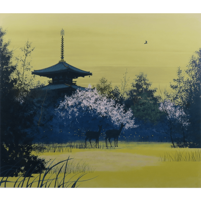 初春大和　リトグラフ