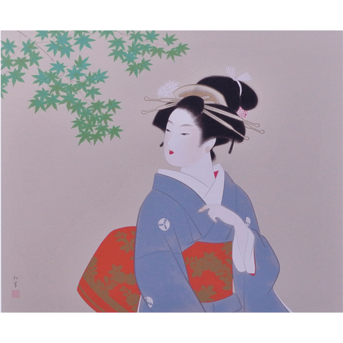 若葉(B) - 上村松園 | 絵画販売・絵画買取