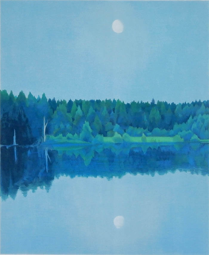 二つの月 リトグラフ 東山魁夷 | 絵画販売・買取