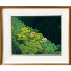 谿若葉　木版画