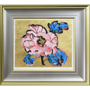 牡丹　リトグラフ