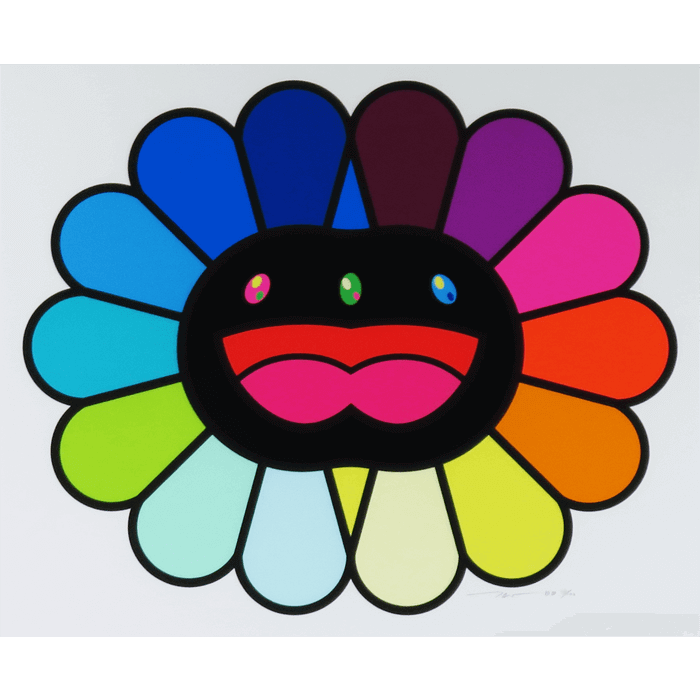 マルチカラーダブルフェイス ブラック シルクスクリーン 村上隆 | 絵画  