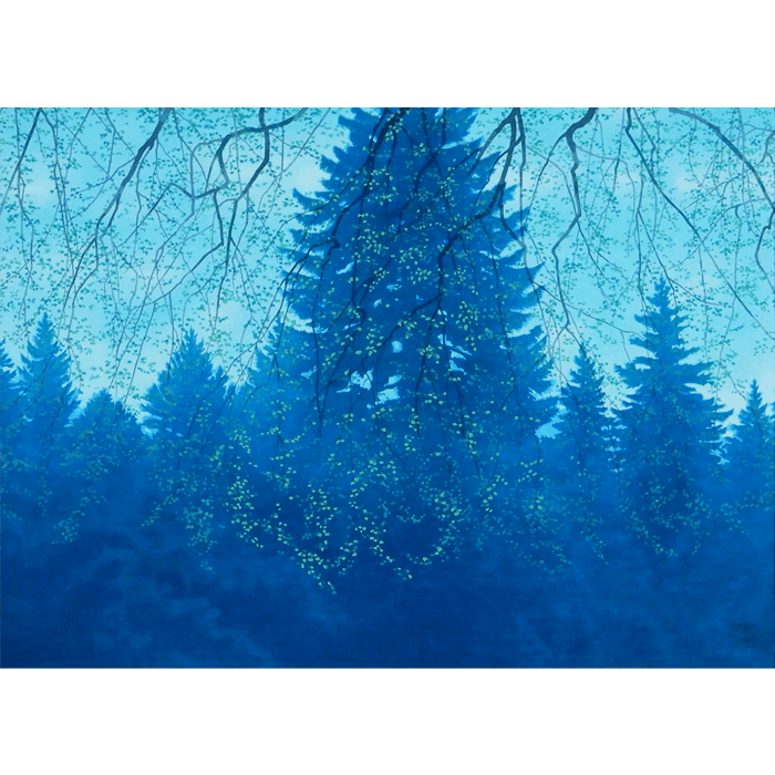 東山魁夷【リーベの家】 高級画集画、状態良好、新品高級額装付、絵画 