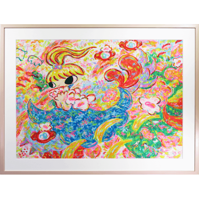 送料無料 いくらから untitled シルクスクリーン ロッカクアヤコ| 絵画  