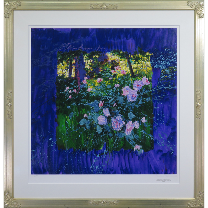J.トレンツ・リャド、【ジヴェルニーの花II】、希少な額装用画集より 