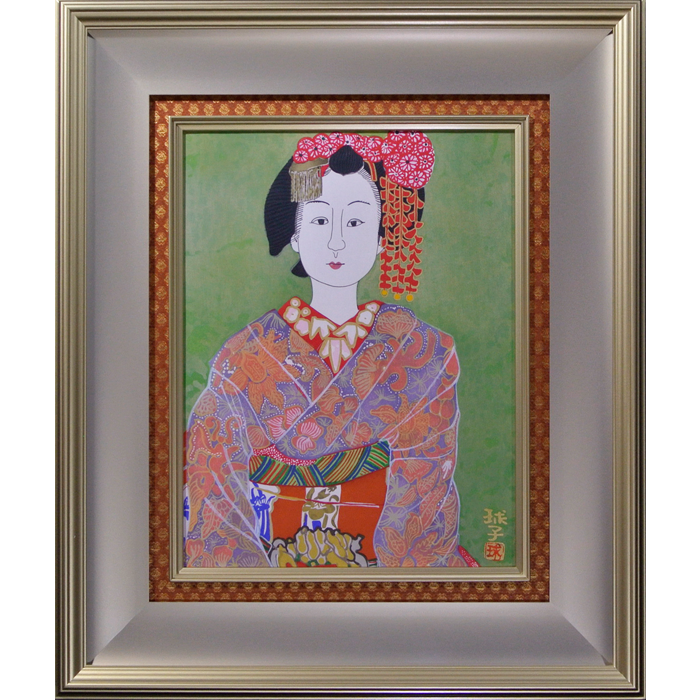 むすめ 木版画 片岡球子 | 絵画販売・買取