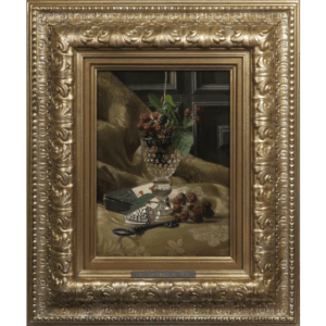 グラスに持った木苺とトランプ 4号