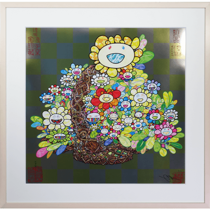 4月11日（土）12時～】村上隆 新作版画 “レインボーフラワーさん - 版画 