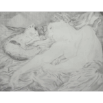 藤田嗣治　女と猫　販売