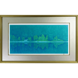 緑の詩 リトグラフ