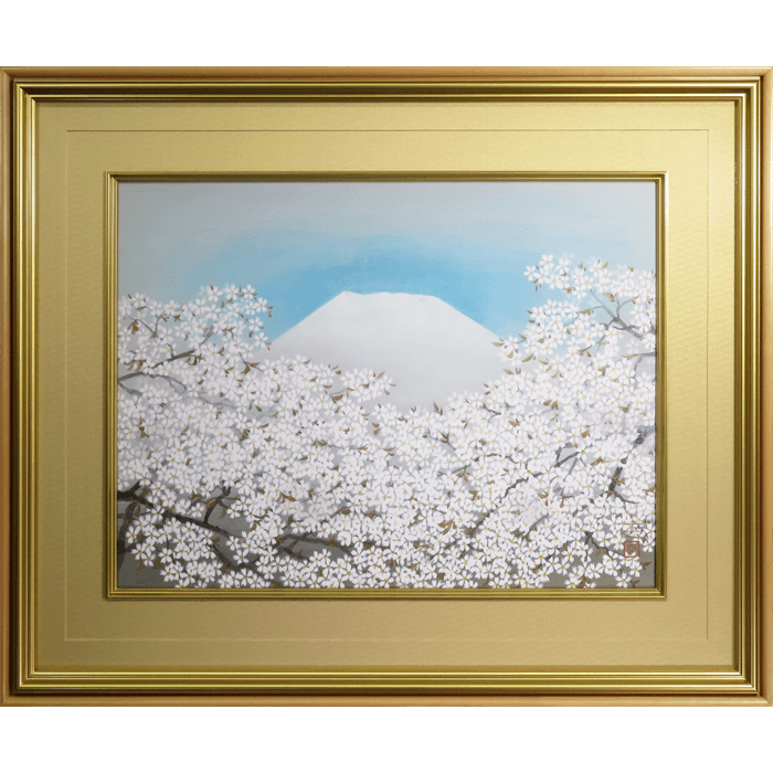 中島千波さんの絵画 Amazon.co.jp: 中島千波『臥龍桜(8)』シルクスクリーン