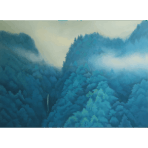 東山魁夷の三峡雨晴、版画作品