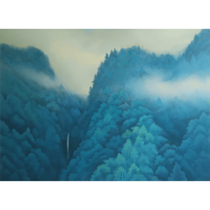 山峡雨晴 リトグラフ