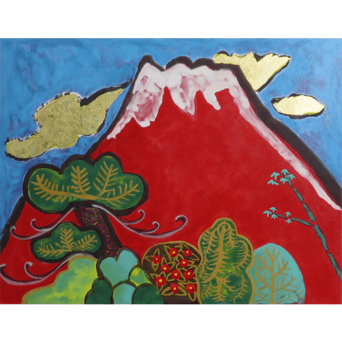 めでたき赤富士 リトグラフ