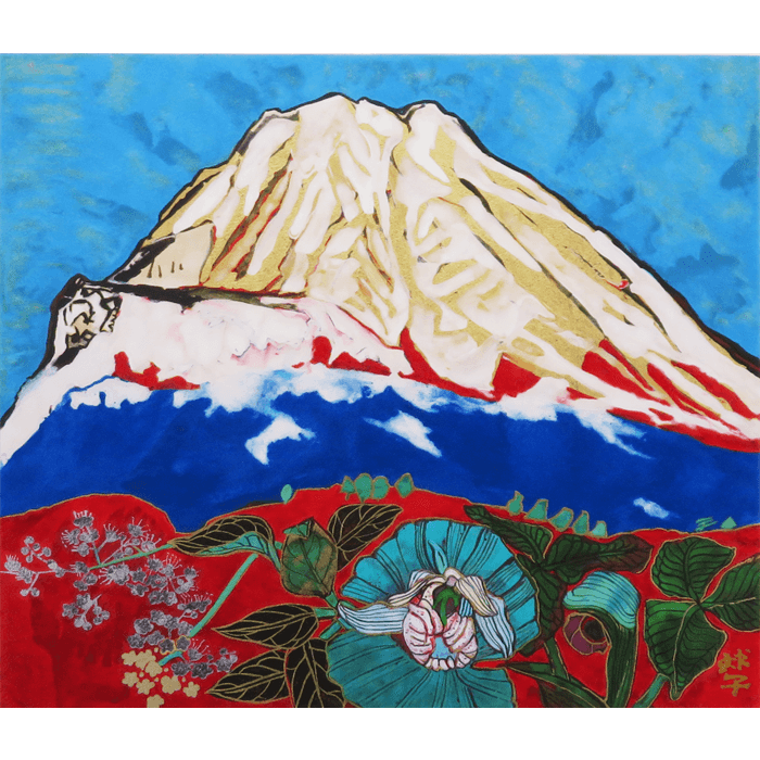 めでたき御殿場の富士 リトグラフ