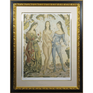 花の洗礼 リトグラフ