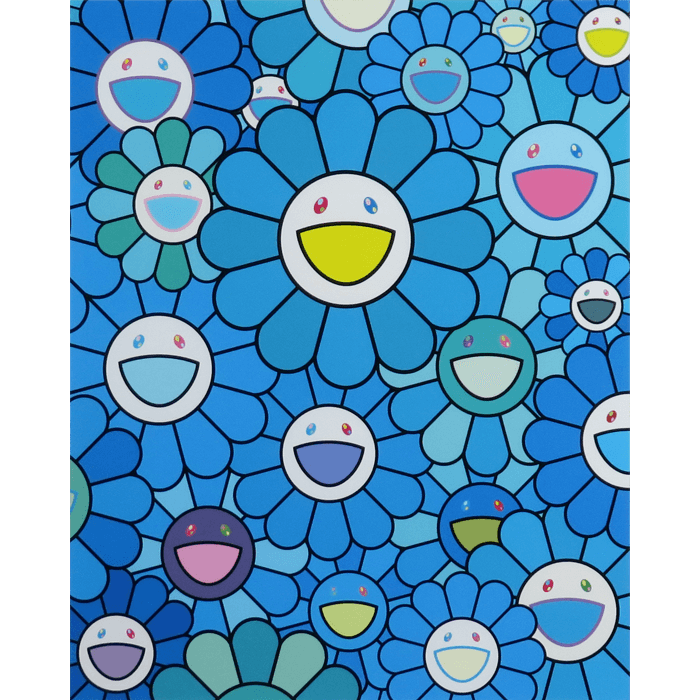 花好財旺 ラピスラズリブルー シルク