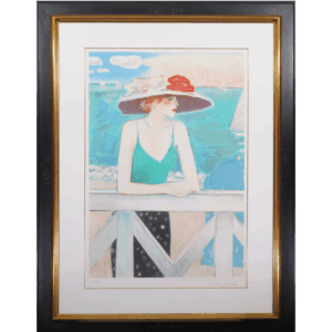 夏のテラス リトグラフ