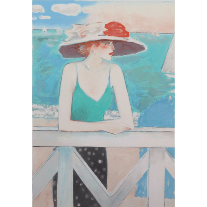 夏のテラス リトグラフ