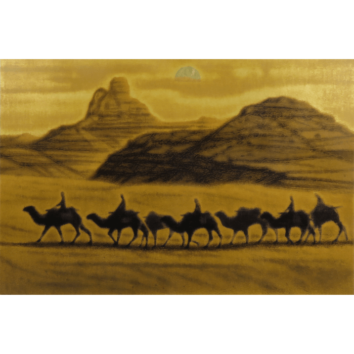 楼蘭 シルクスクリーン