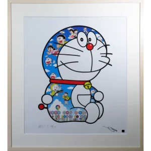 青空の下のドラえもん達 オフセット | 村上隆 絵画販売・買取