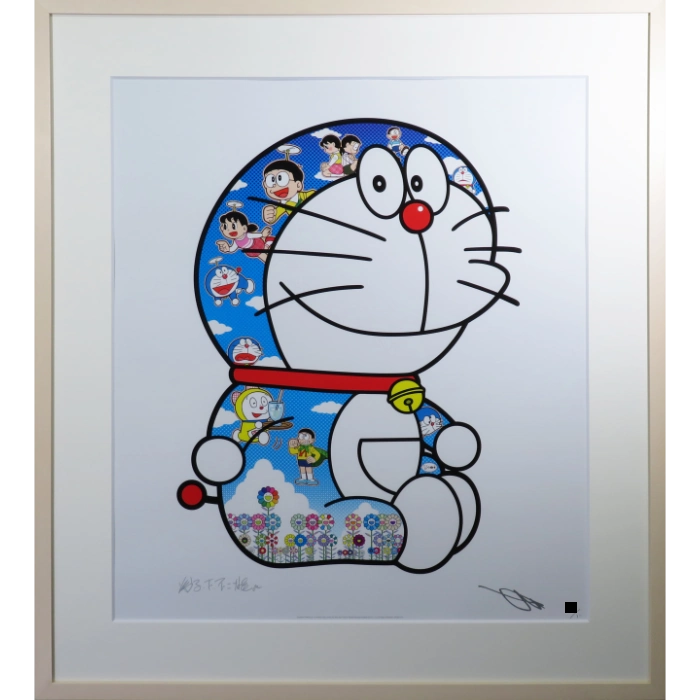 おすわりドラえもん 青空の下のきもちの良い日 オフセット