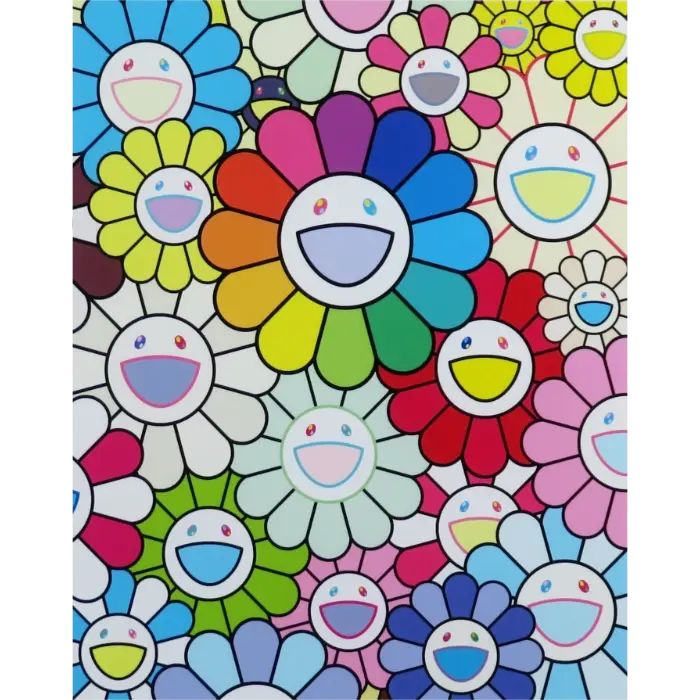 花好財旺 マルチカラー シルクスクリーン