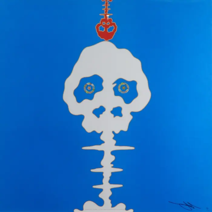 村上隆「TimeBokanBlue」のオフセット作品の絵のみ