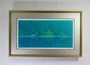 東山魁夷の緑の詩の版画作品