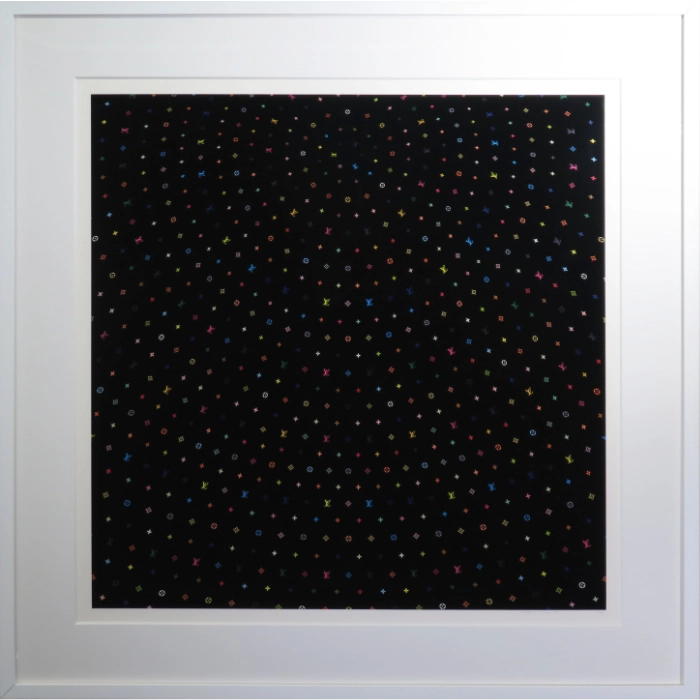 村上隆「Sphere-Black」額装の画像