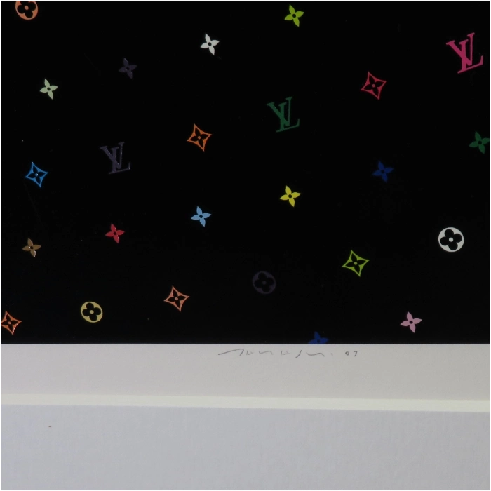 村上隆「Sphere-Black」のサイン部分